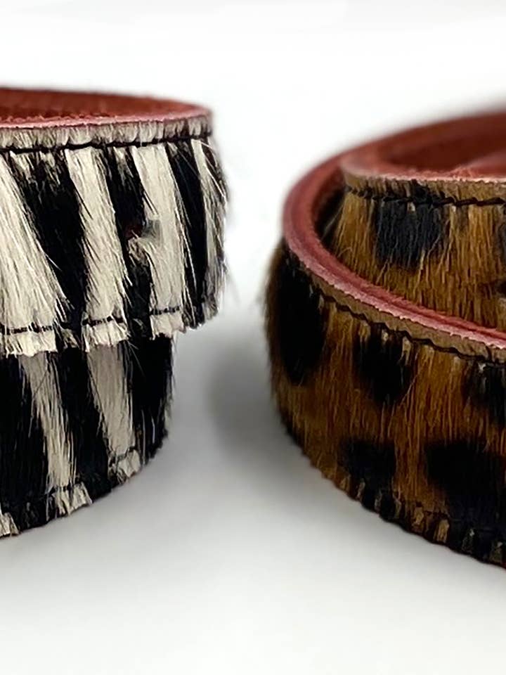 25MM ANIMAL LEATHER BELT - 23825ANI for wholesale by Yolete