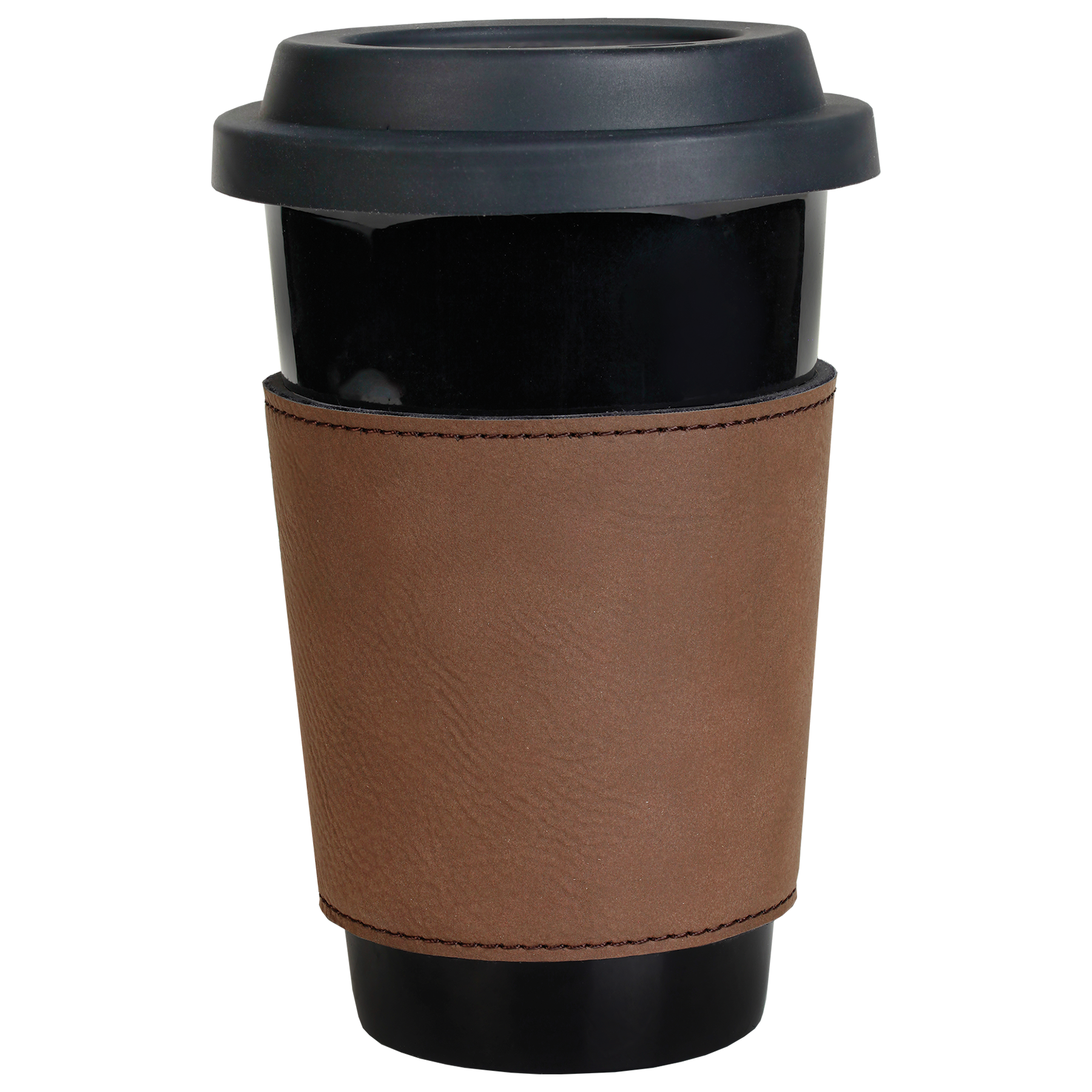 The Rural Home - Venta al por mayor Fundas para recipientes de bebida - Manga de Taza de Cuero Sintético Grabada – Marca de Cafetería Reutilizable22