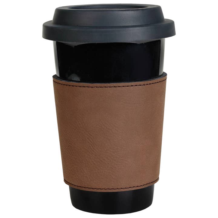 The Rural Home - Wholesale Drink Huggers & Koozies - Engraved Leatherette Cup Sleeve – Reusable Coffee Shop Brand22