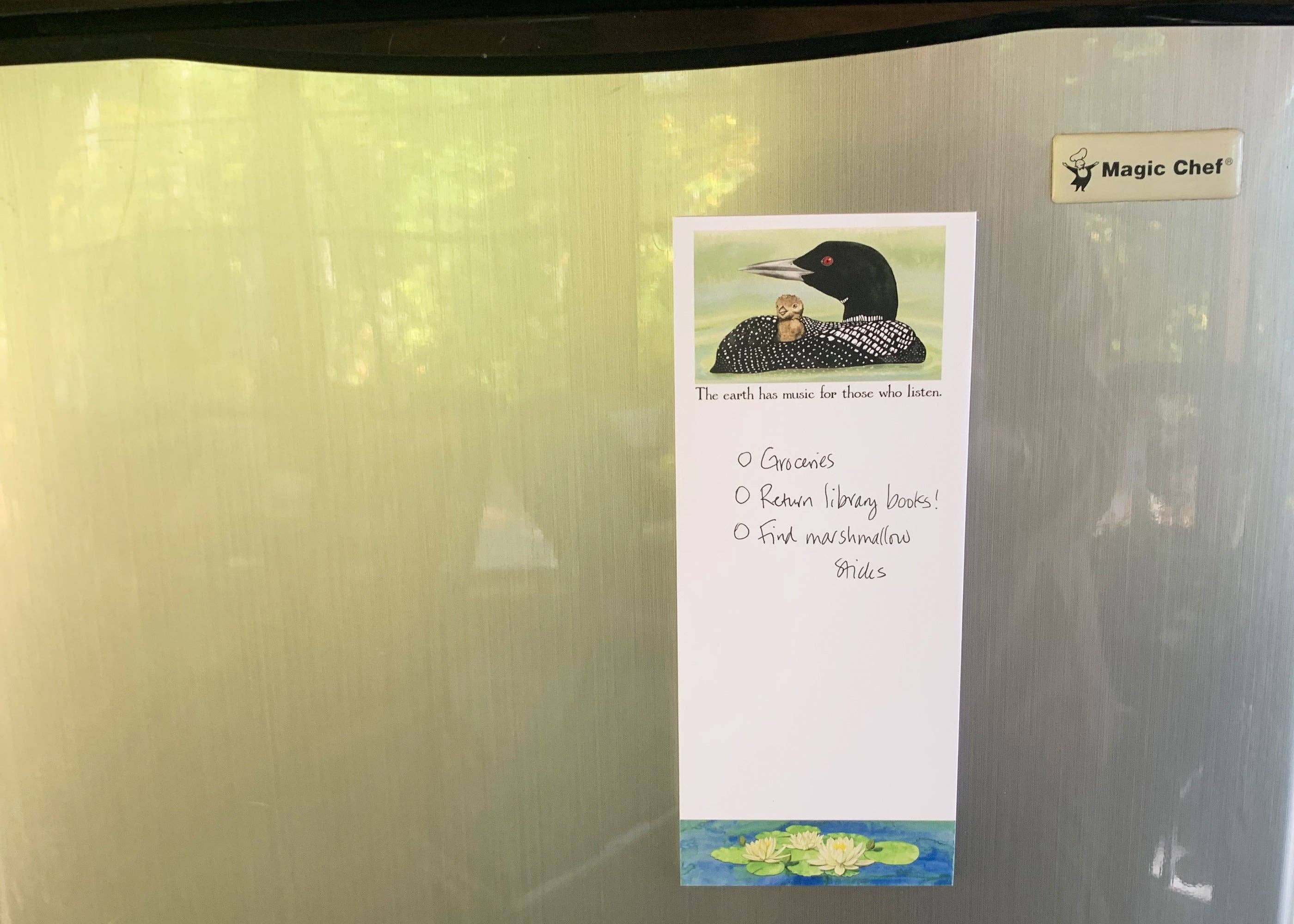 Firefly Sky Design - Wholesale Notepad - Loon & Chick Magnetic Notepad1