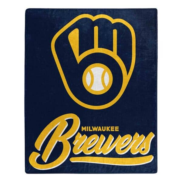 MLB Brewers SIGNATURE - Plush Throw for wholesale by The Northwest Group