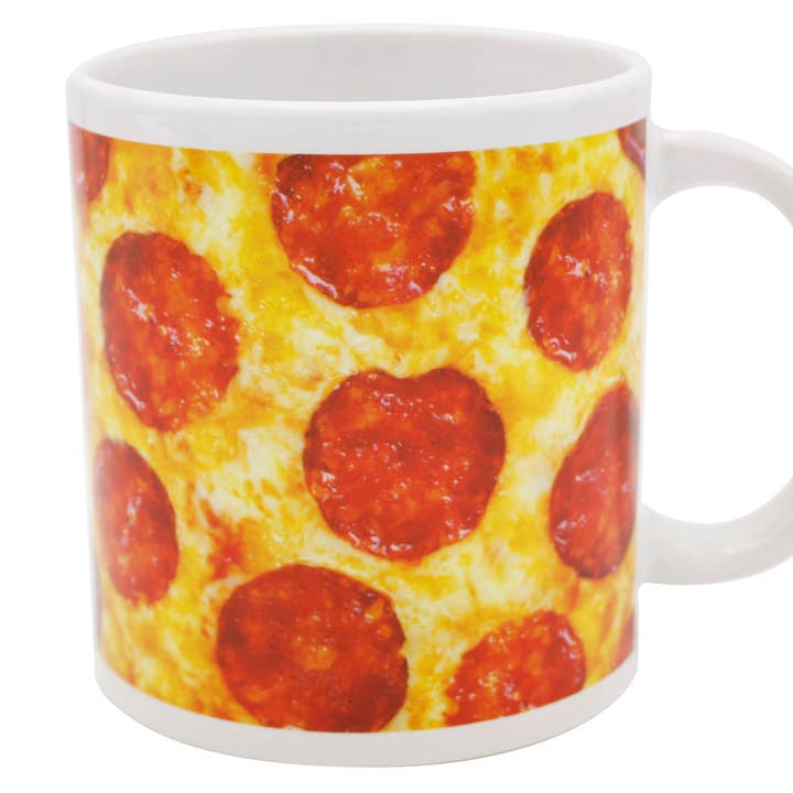 Giant 22 oz Pizza Novelty Coffee Mug for wholesale by Island Dogs