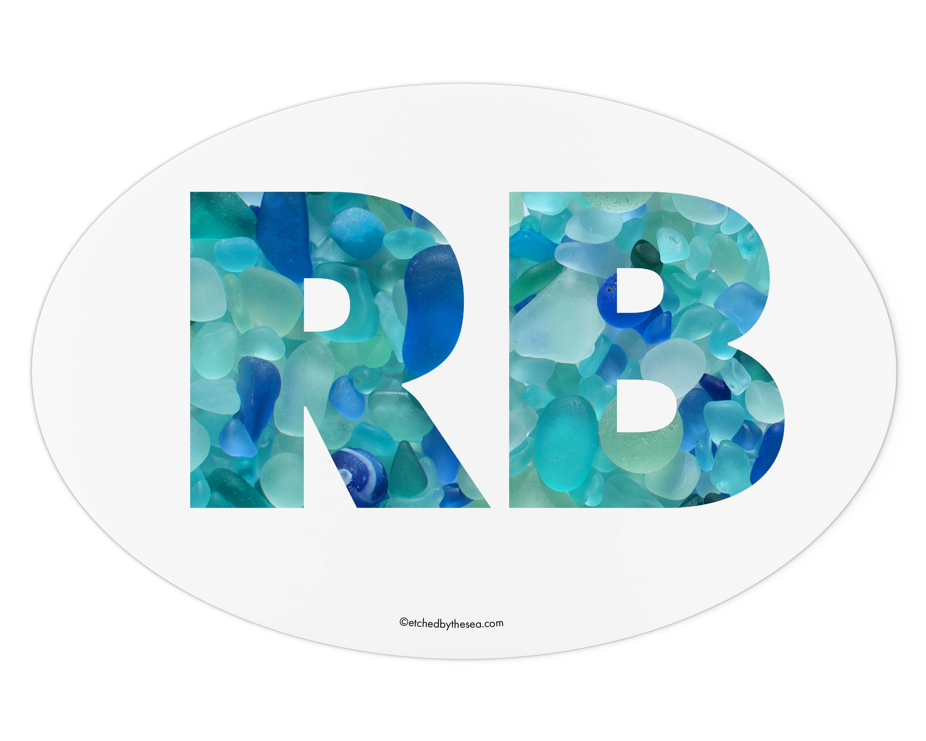 Beachcombing / Etched by the Sea - Vendita all'ingrosso Adesivo - Adesivo personalizzato - Aqua Sea Glass6