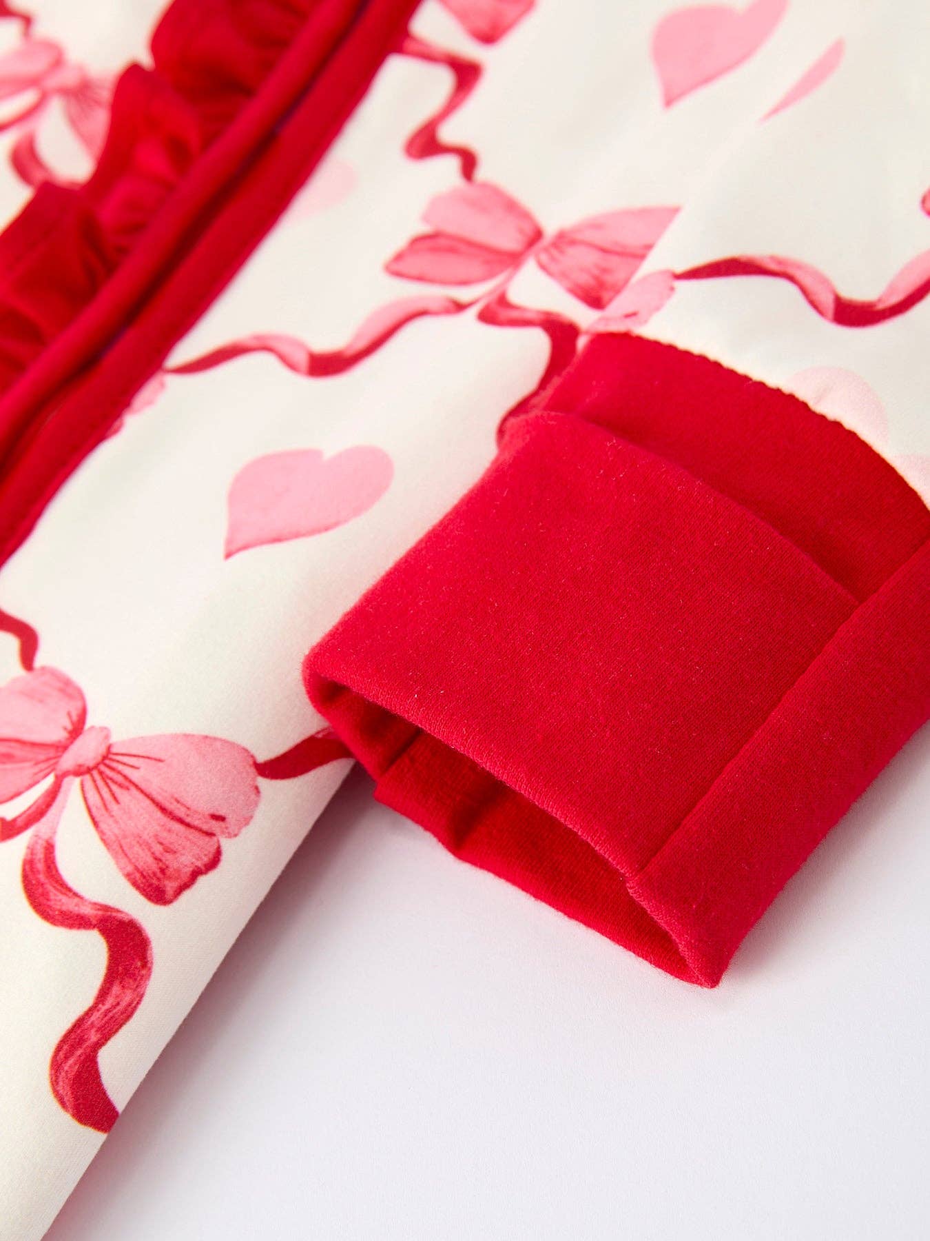 Rylee Faith Designs - Wholesale Rompertje - Baby - Valentijnsdag Baby Meisjes Romper met Hart- en Strikprint8