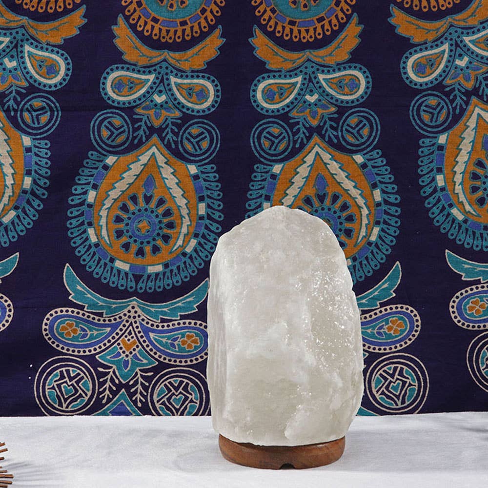 Natures Artifacts Inc – wholesale Saltlampa – Vit Himalayasaltkristallampa9