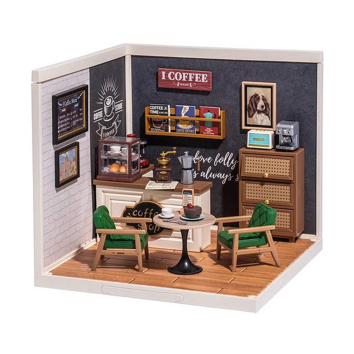 Rolife Daily Inspiration Cafe DIY Miniature House Kit for wholesale by Magnote