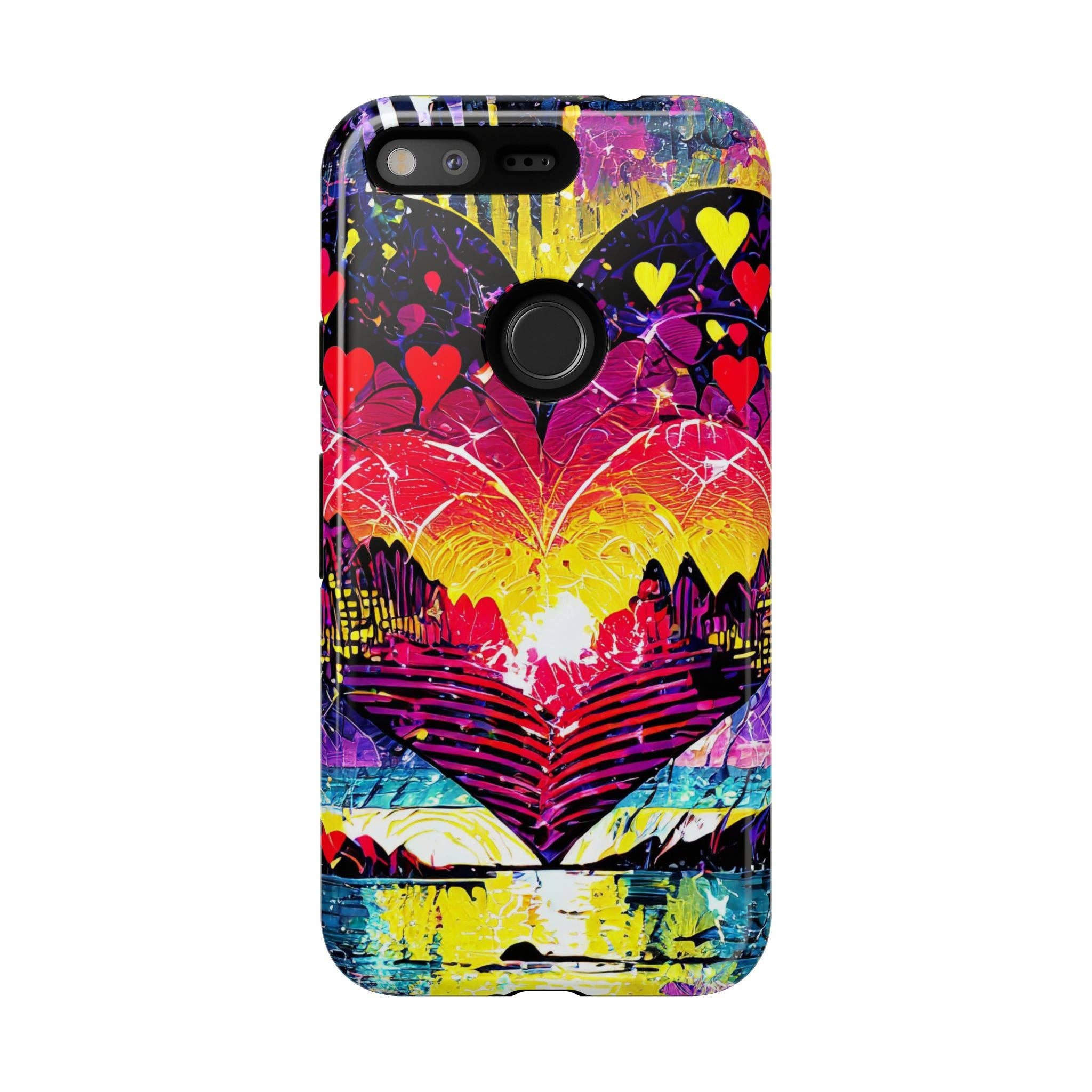 Studio 653 Clothing Co - Wholesale Phone Case - Women's - Vibrant Heart Sunset Tough Phone Case10