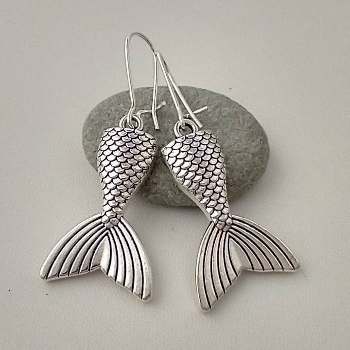 Mermaid Tail Earrings for wholesale by Piccadilly Pendants