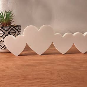 Family of Hearts Freestanding for wholesale by Acrylico