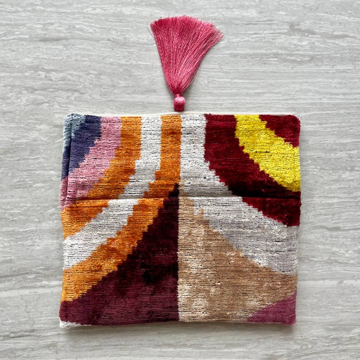 Mila∞Miro by Emelie – Großhandel Clutch – Damen – Ikat-Clutch-Tasche Esterel3