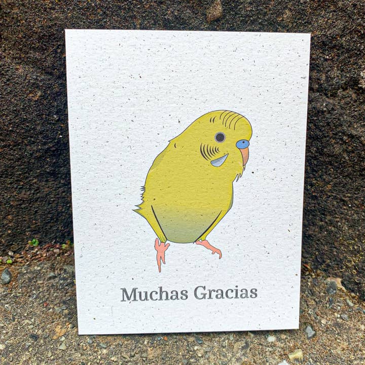 Muchas Gracias - Yellow Green Parakeet for wholesale by Hakuna Matata Vibes