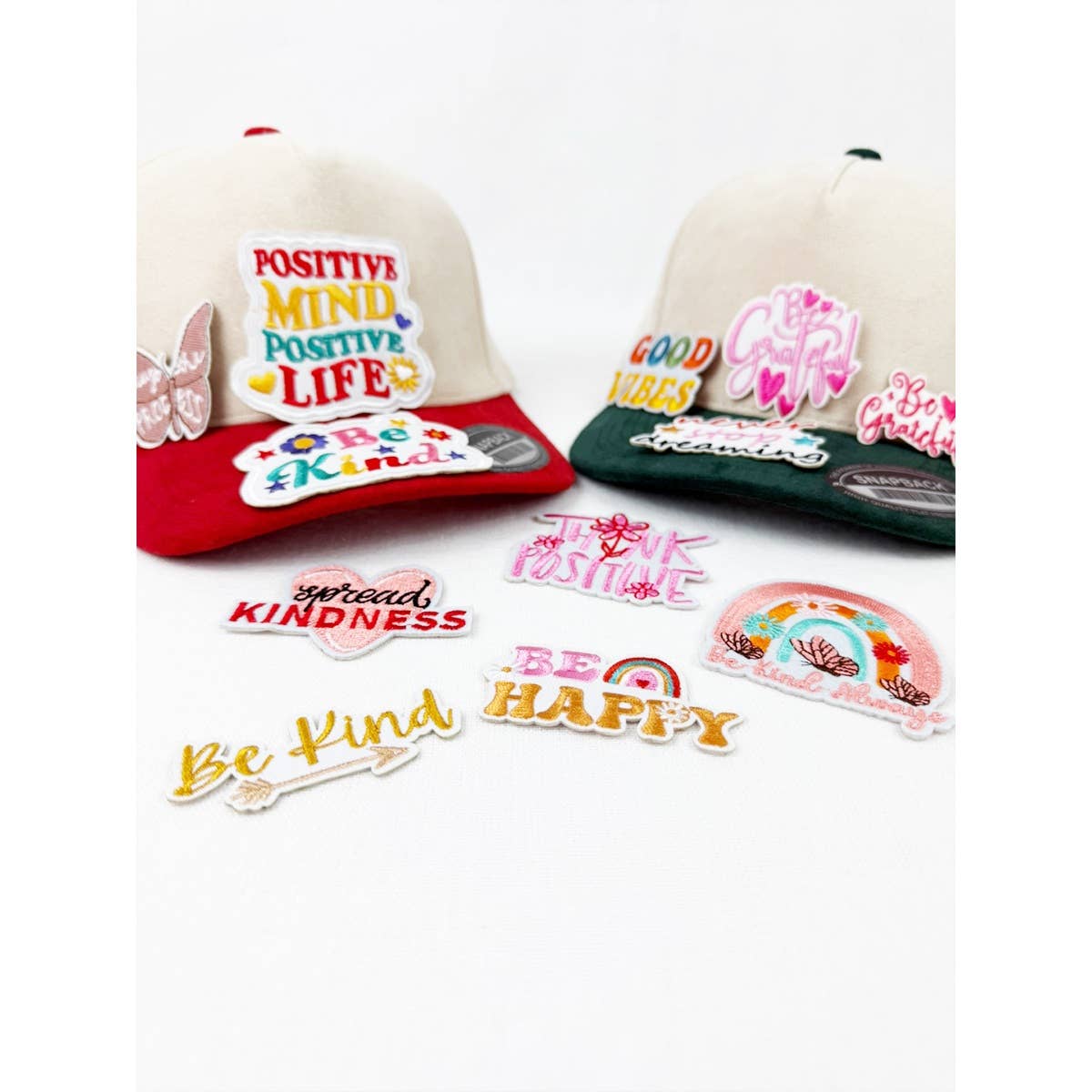 MIX COLOR SELF CARE THEME Iron On Embroidered Patches for wholesale on Faire4