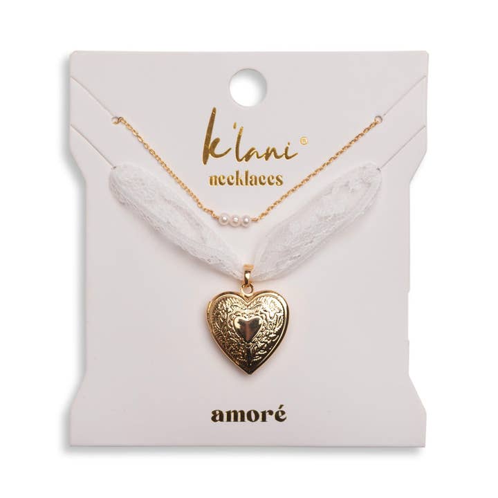 Amoré Necklace Set for wholesale by K'lani hair tie bracelets