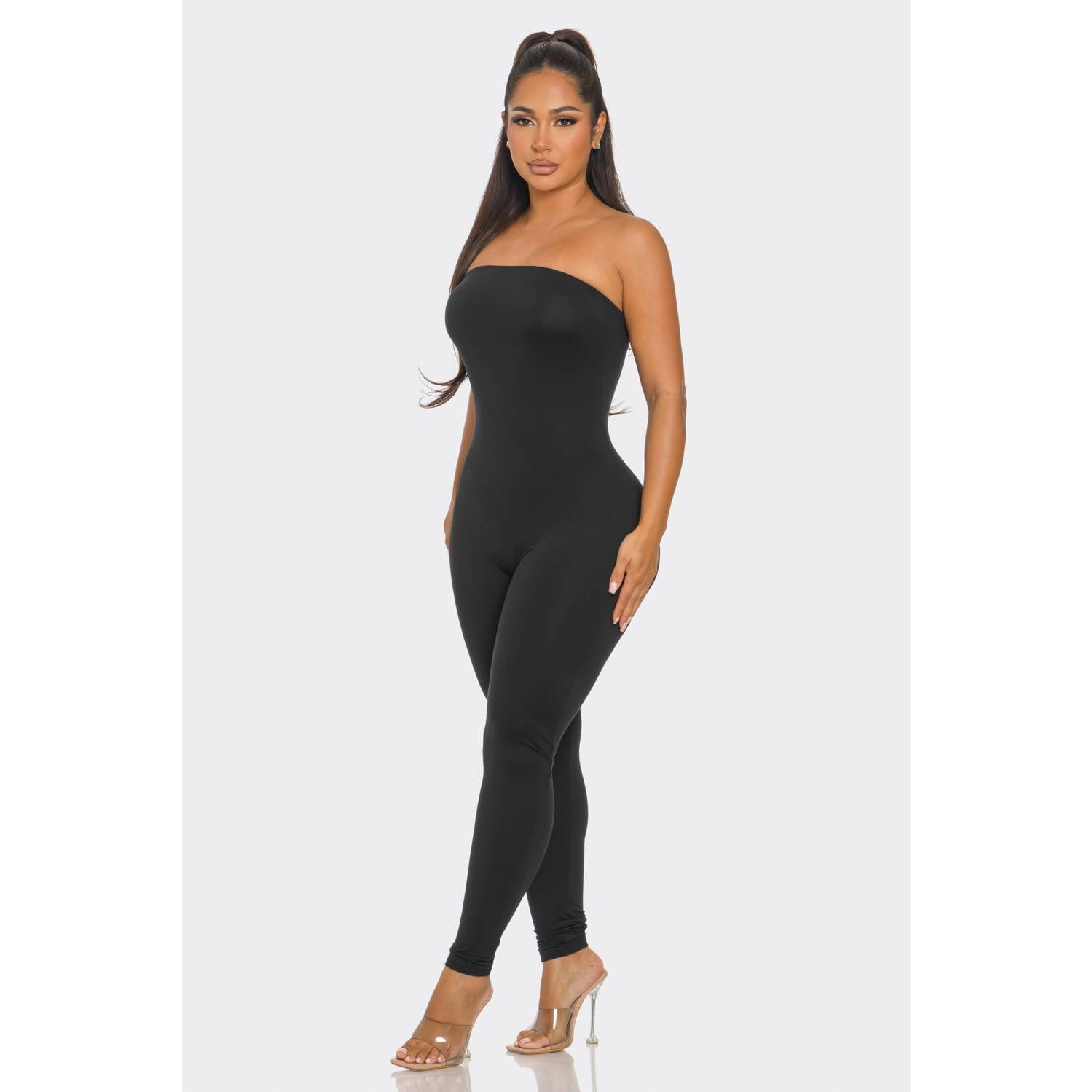 HiteJeans – wholesale Jumpsuit – Women's – Leggings bottoms with a Tube top Jumpsuit2