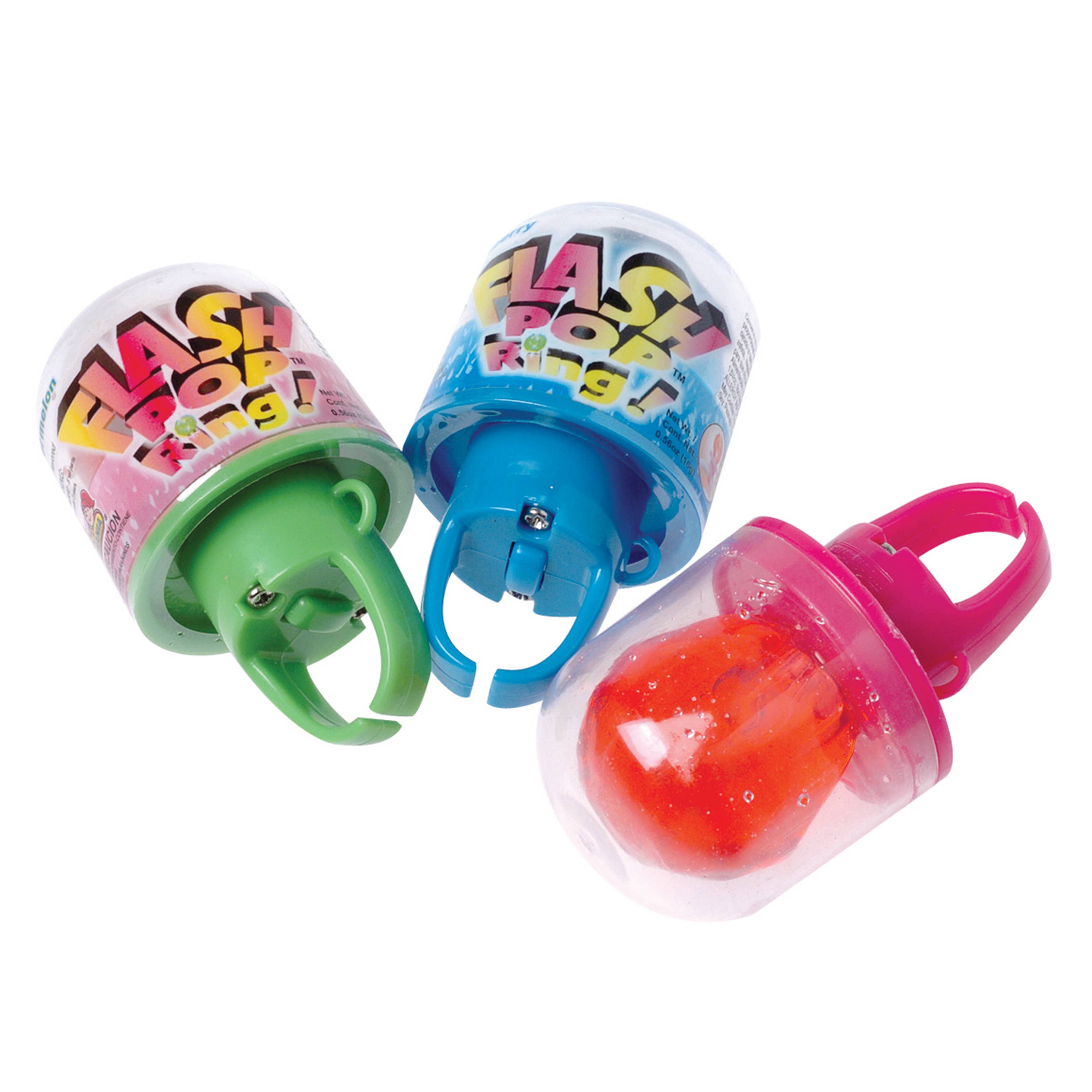 US Toy Company - Wholesale Hard Candy - Flash Pop Candy Rings 24-unit Display1