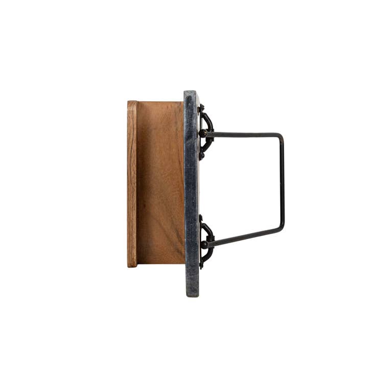 Foreside Home & Garden - Wholesale Book Holder - Louisa Cookbook Holder Acacia Wood Marble & Metal