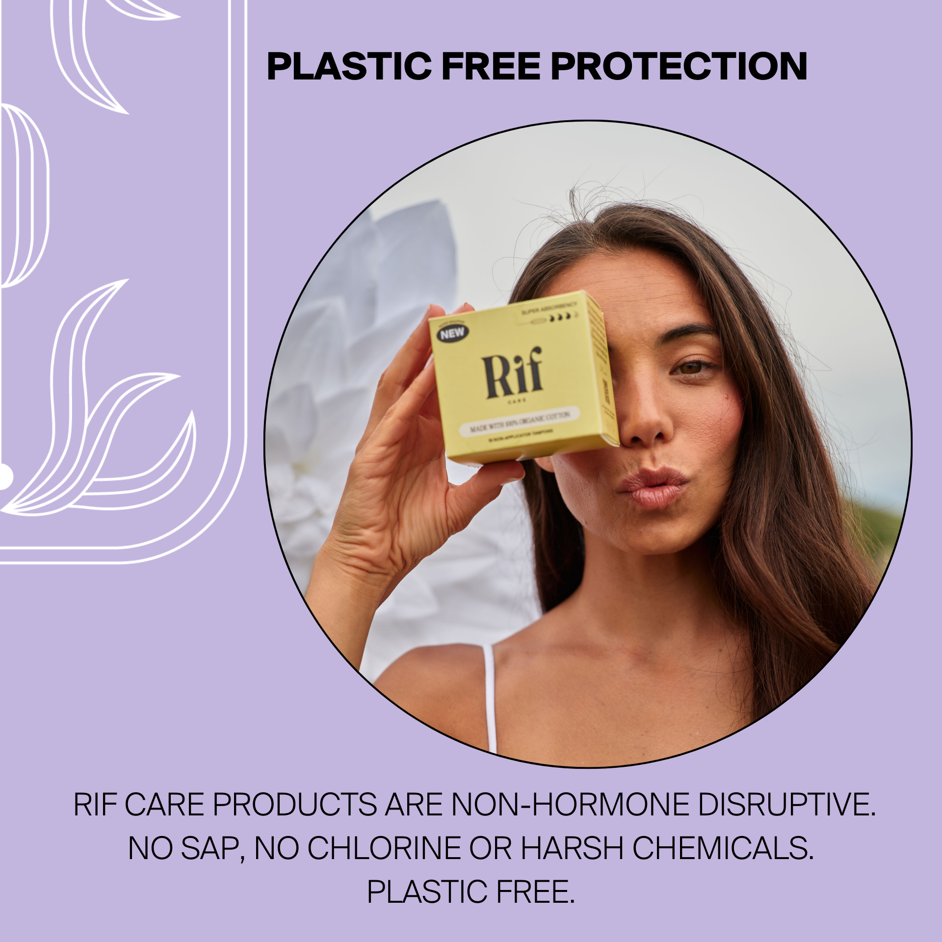 Rif Care - Wholesale Tampon - Super Absorbency Organic Non-Applicator Tampons (18 ct)5