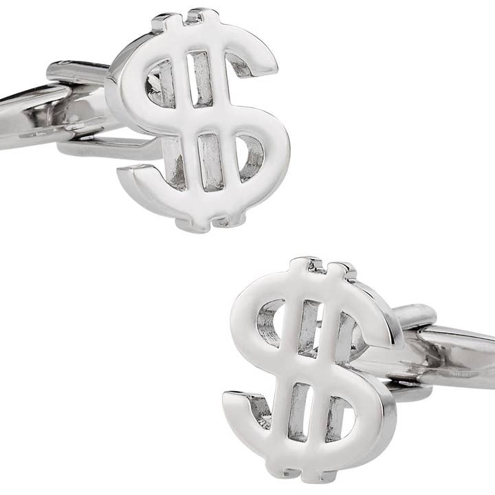 Dollar Sign Cufflinks for wholesale by Cuff-Daddy