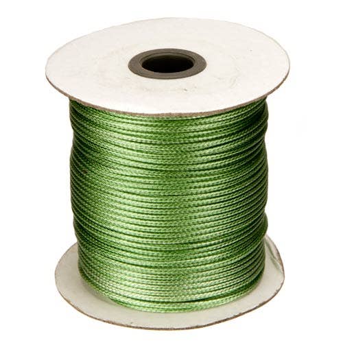 Waxed tape, 80m roll, 3mm, green for wholesale by EHAWA