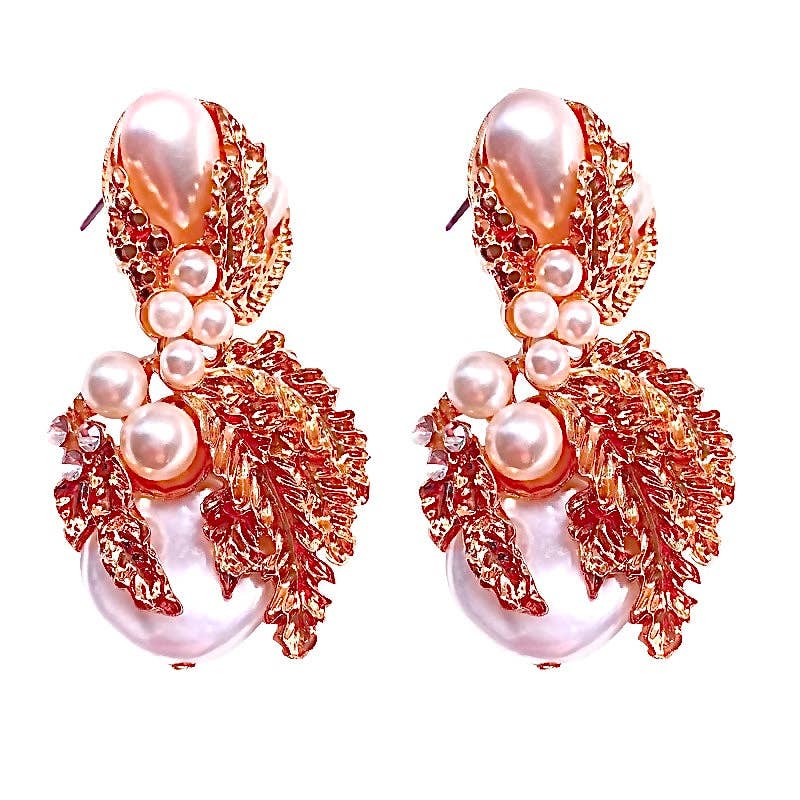 Emilie collection - Wholesale Dangle Earrings - Statement earrings rose gold0