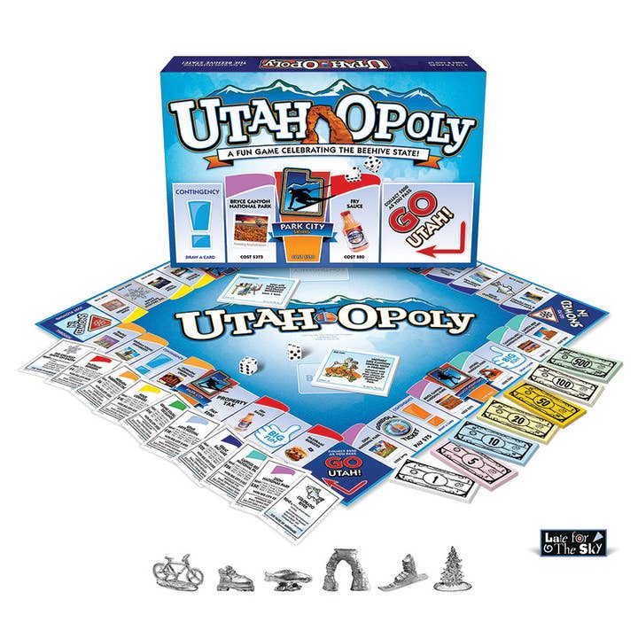 Outset Games and Cobble Hill Puzzles - Wholesale Board Game - Utah-Opoly (state) Board Game