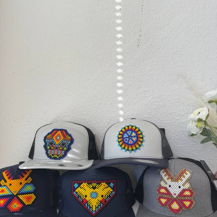 Beaded Baseball Cap, Mexican Artisan Hat for wholesale by Doña Cata Art