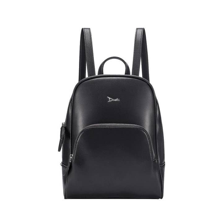 Black Debut Slim Backpack 1.5 - Vegan for wholesale by Doshi.Shop