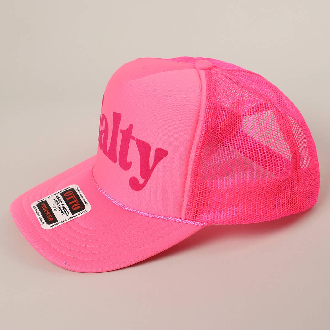 Fashion City – wholesale Trucker hat – Unisex – Salty Text Printed Mesh Back Foam Trucker Hat16