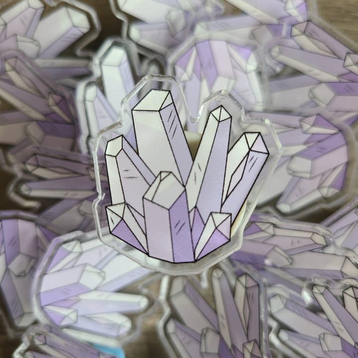 Crystal Cluster Pin for wholesale by Boxford Comma