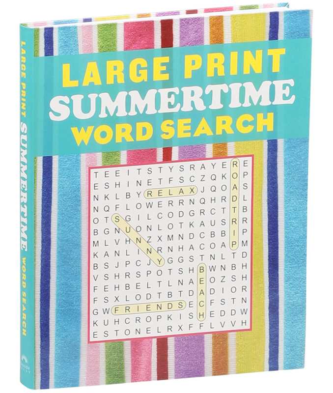 Simon & Schuster - Wholesale Brain Game - Adult - Large Print Summertime Word Search by Editors of Thunder Bay Press1