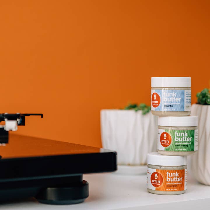 Oyin Handmade - Wholesale Deodorant - Unisex - Funk Butter ~ odor absorbing natural deodorant Case (6)4