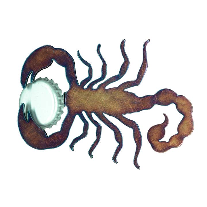 Ouvre-bouteille magnétique Scorpion pour la vente par Blue Moose Metals