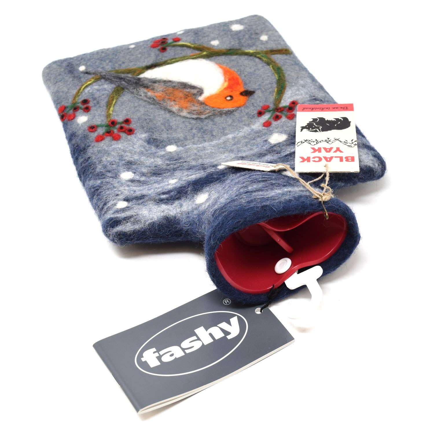 Black Yak Ltd - Wholesale Hot/Cold Compress - Robin Felt Hot Water Bottles - Fair Trade2