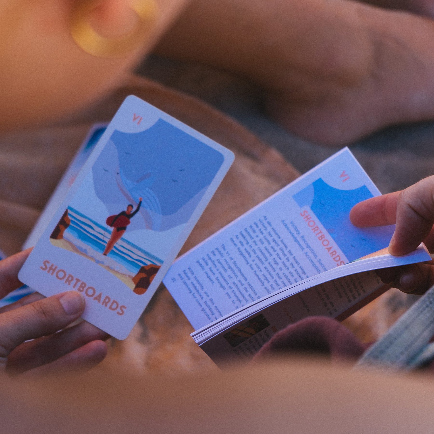 Surf Tarot - Wholesale Tarot Cards - Surf Tarot Deck | Ocean-Inspired Cards with Guidebook3