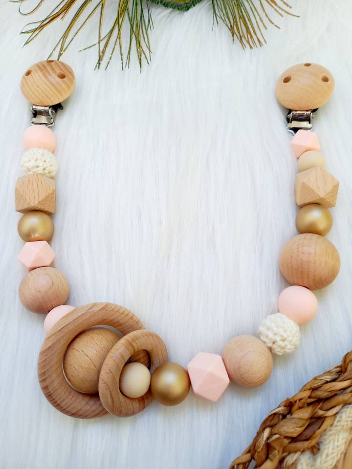 Wagenspanner Metallic goud, lightpink (met of zonder naam) for wholesale by Happy by Lies