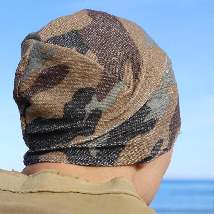 Purple Sardine – wholesale Mössa - Herr – 434H Camouflage mössa mössa i sweatshirt bomull tyg