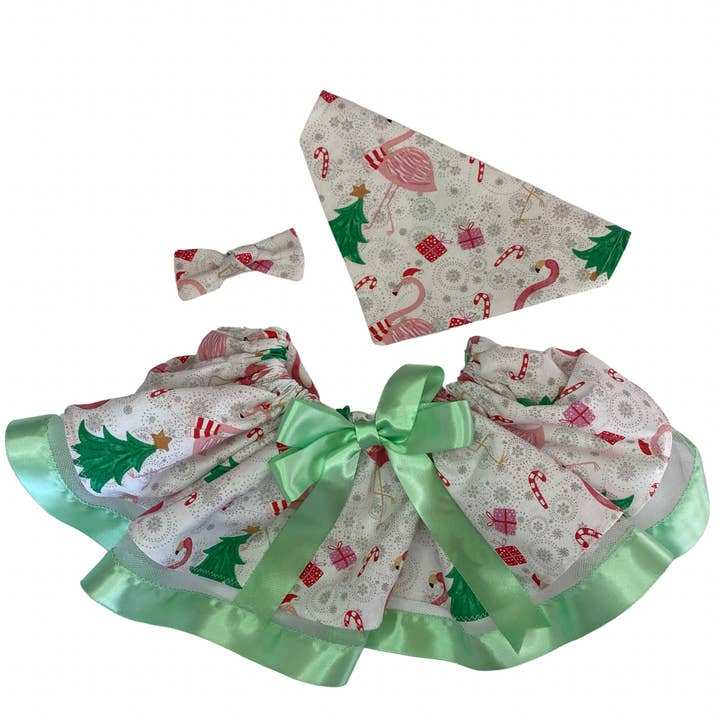 Christmas In August Pet Bandana, Tutu, and Bow for wholesale by Pawsta N Furballs
