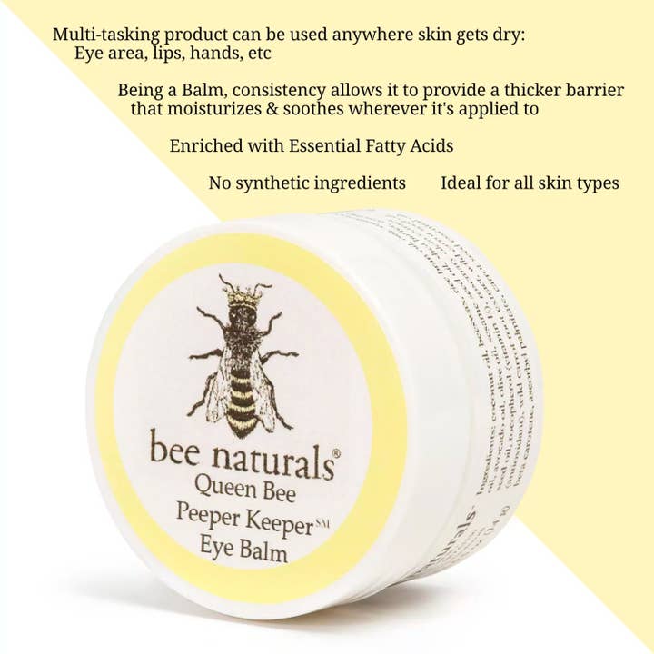 Bee Naturals - Wholesale Eye Cream/Gel - Queen Bee Peeper Keeper Eye Balm