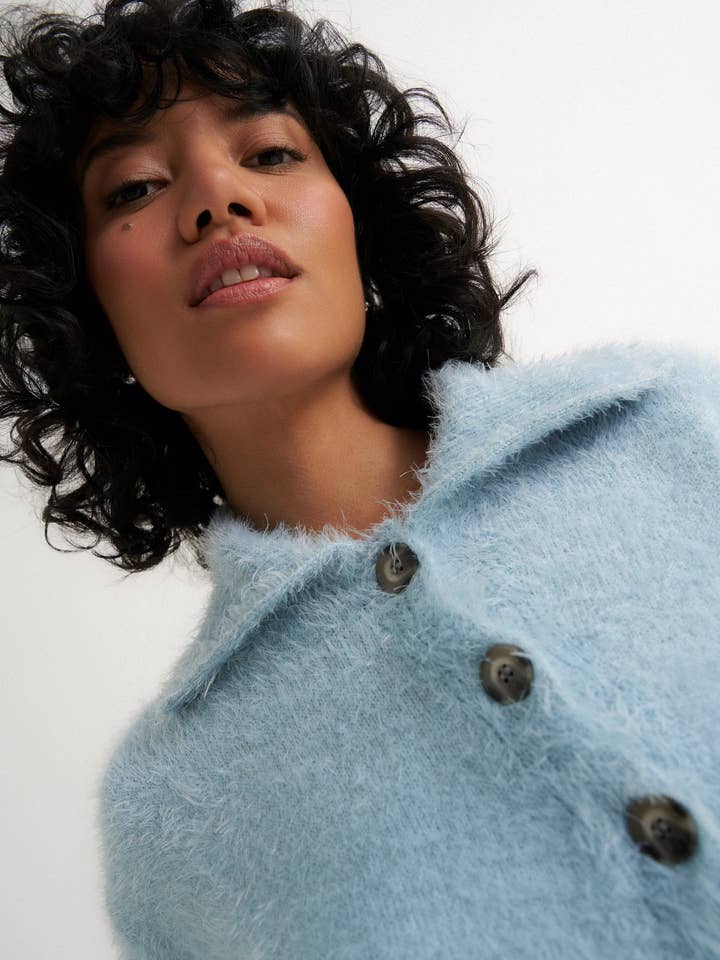 Callahan Knitwear - Wholesale Knit Sweater - Women's - Walter Cardigan - Sky2