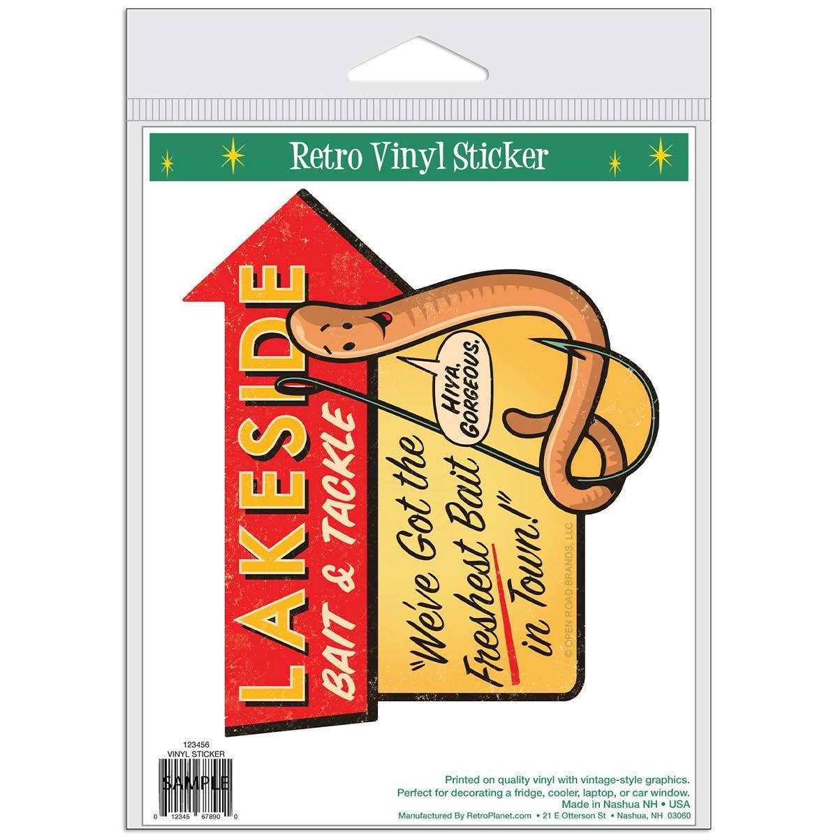 RetroPlanet – Engroshandel Klistermærke – Lakeside Bait and Tackle-klistermærke1