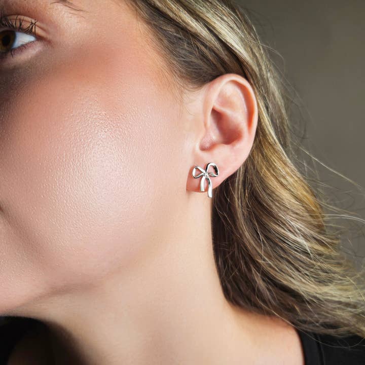 HolyBang Jewels - Wholesale Stud/Post Earrings - DAINTY BOW EARRINGS - E-S16733