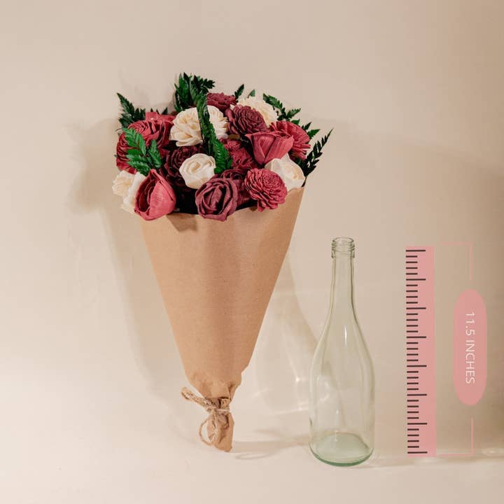 Sola Wood Flowers - Wholesale Artificial Flowers - Passion Loose Flower Finished Bouquet1