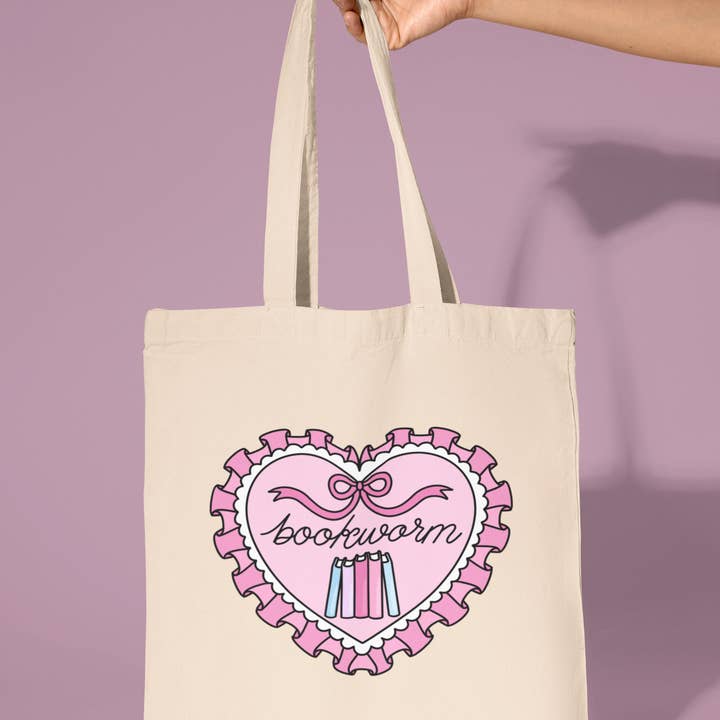 Borsa Tote Bookworm per la vendita all'ingrosso da parte di amarieacreates