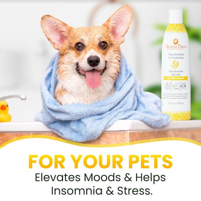 Aroma Paws - Wholesale Pet shampoo – Dog - 13.5 Oz. Honeysuckle Jasmine Shampoo & Conditioner in One1