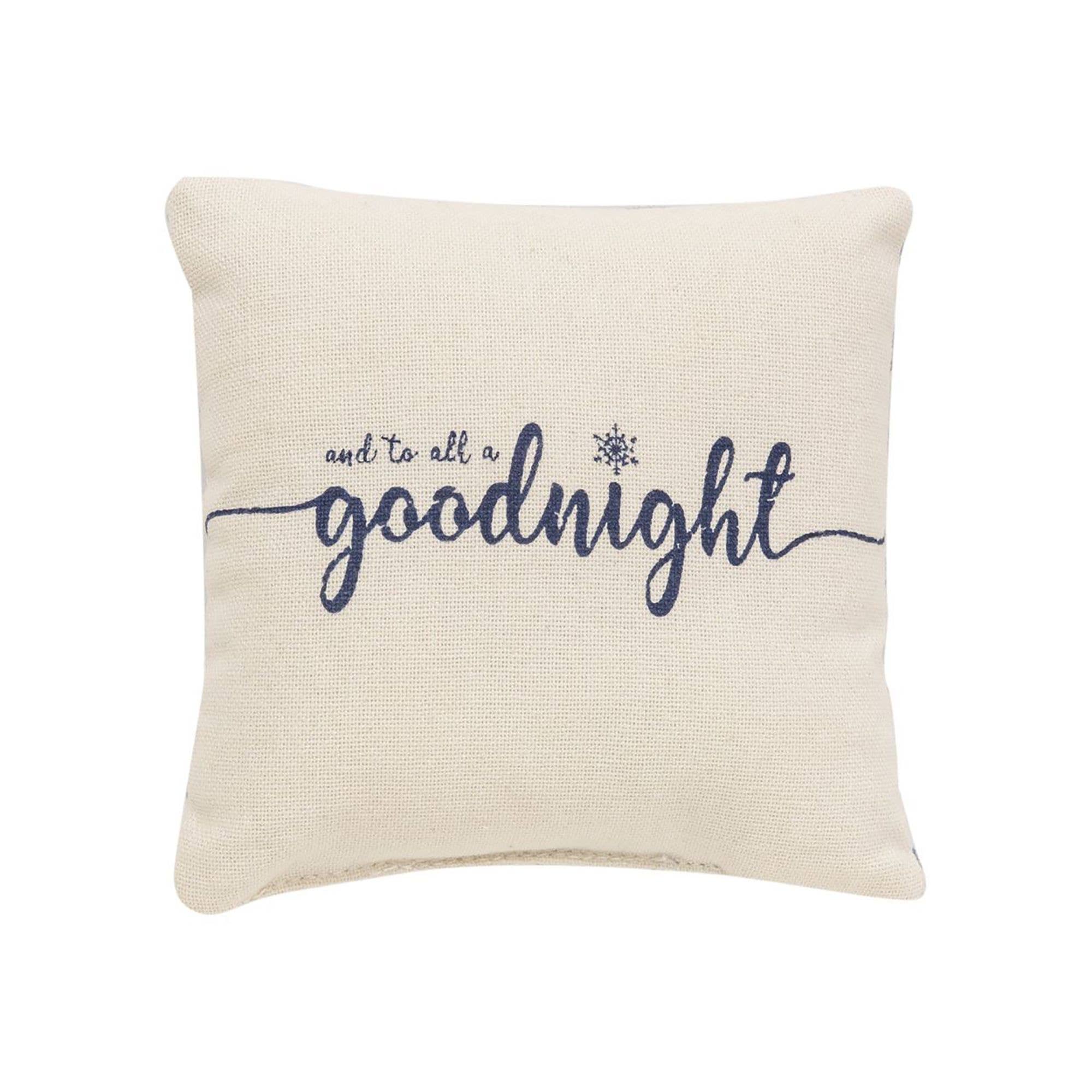 Col House Designs - Wholesale Throw/Decorative Pillow - And To All A Goodnight Mini Pillow