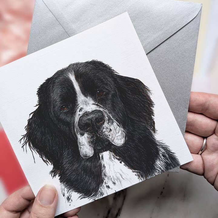 Newfoundland Black Most Pupular Carte de vœux pour la vente par Amber Marie Studio