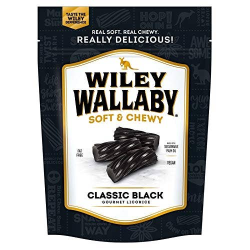 Long Island Candy Factory - Wholesale Licorice - Wiley Wallaby Australian Black Licorice Soft Chewy 10 oz0