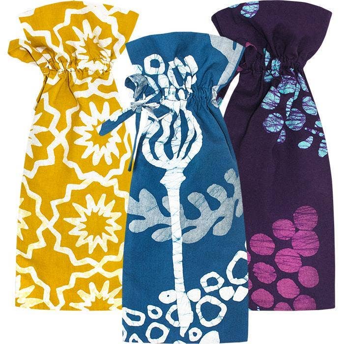 Wine Bag: Assorted - Organic for wholesale by Global Mamas
