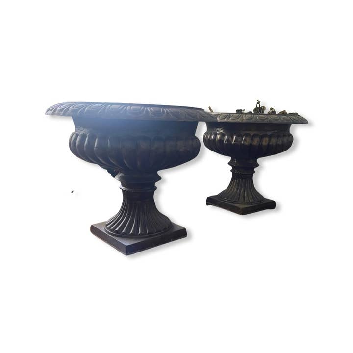 Sanyork Fair Trade - Wholesale Plant Pot - Renaissance Cast Aluminum Garden Metal Planter Classic