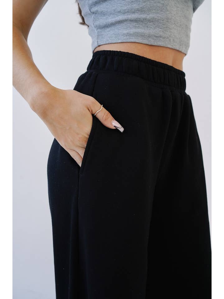 No Vacancy - Vendita all'ingrosso Pantaloni sportivi/da jogging loungewear - Donna - Pantaloni sportivi casual in pile a gambe larghe6